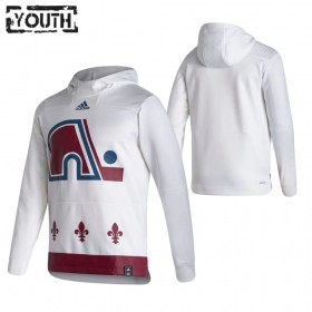 Colorado Avalanche Blank 2020-2021 Reverse Retro Pullover Hooded Sweatshirt - Barn
